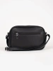 Small black handbag with pockets