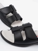 Women's Black Wedge Sandals