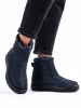 Comfy Navy Ankle Snow Boots by Potocki
