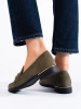 Suede Green Loafers