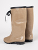 Beige Patent Rain Boots