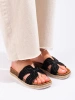 Comfy Black Slide Sandals by Potocki