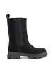 Black suede Chelsea boots