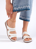 Comfortable White Slip-On Sandals