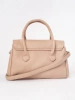 Beige shoulder bag with strap