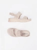 Light Beige Sandals on Thick Sole