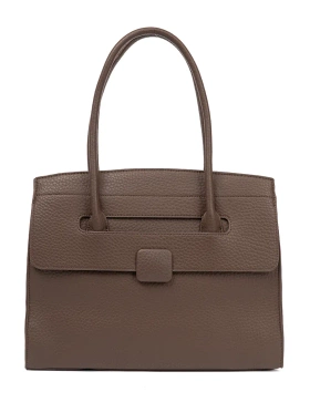 Textured Eco-Leather Shopper Bag