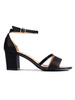Chic Black Heeled Sandals