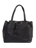 Black bucket bag