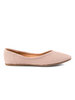 Vinceza Beige Textile Ballet Flats
