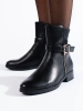 Ankle-High Black Flat Boots