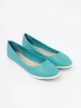 Blue women's ballerinas