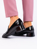 Glossy Black Low-Heel Loafers by Sergio Leone