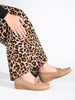 Beige Loafers with Buckle