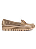 Golden Platform Loafers