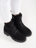 Women's Black Worker Boots