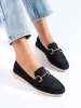 Suede Black Loafers