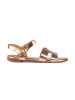 Golden Flat Sandals