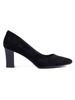 Sergio Leone Black Block Heel Shoes