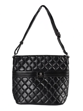 Black quilted shoulder bag