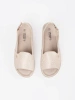 Beige sandals with leather insole