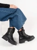 Black Platform Snow Boots