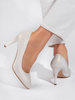 Sergio Leone White Stiletto Heels