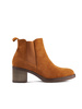 Classic Brown Block Heel Boots