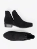 Black ankle boots with cut-outs