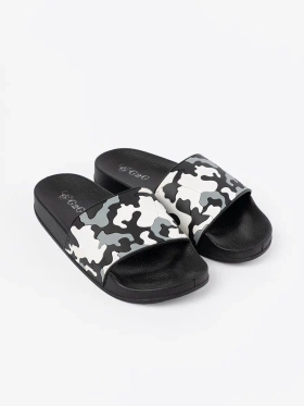 Comfortable Black Slippers with Flat Soles