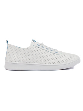Charming White Lace Sneakers