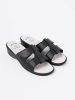 Women's Black Wedge Sandals