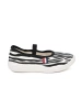 Black and white lightweight slip-on sneakers with zebra motif