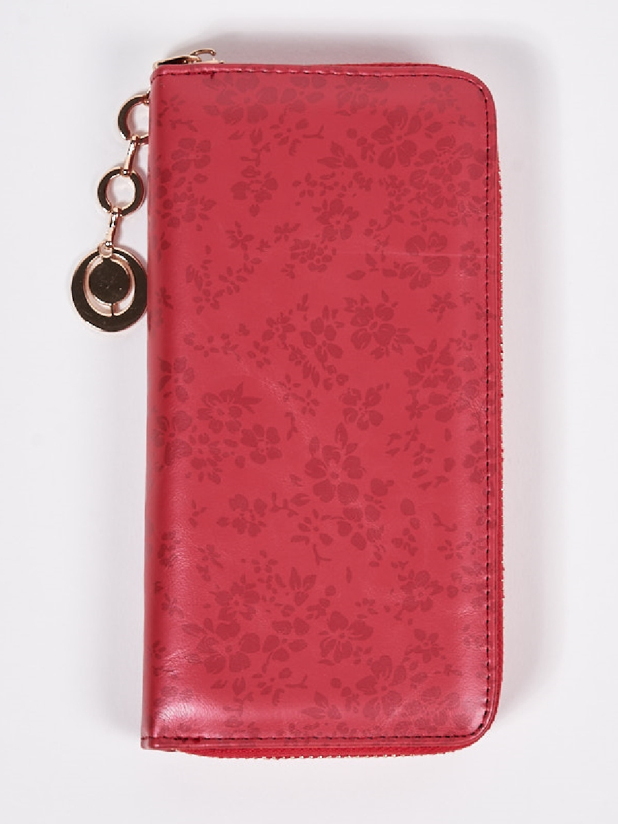 Duży damski portfel  czerwony