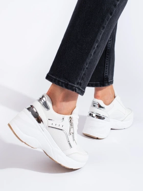 Sneakersy na grubej podeszwie Shelovet białe